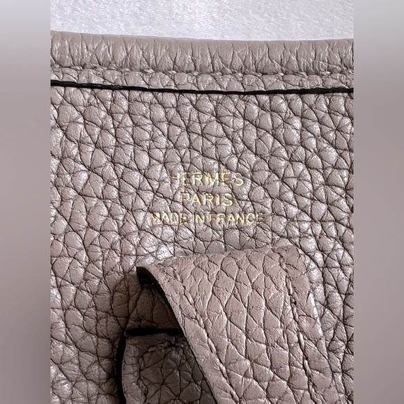 Hermes Mini Evelyne TPM 16 Gris Asphalt GHW - Picture 6 of 9